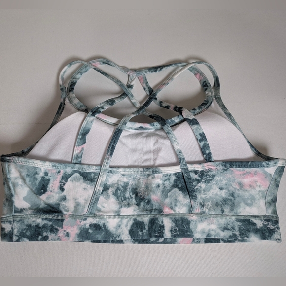 GAIAM WOMEN'S SPORT SHIVA BRA BERKLEY PRINT BRIGHT WHITE Size XL EUC - Picture 3 of 6